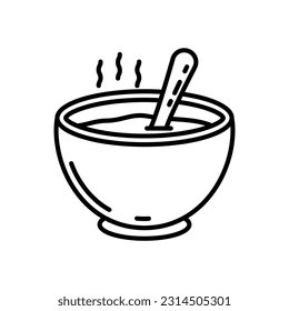 Soup Bar icon in vector. Illustration