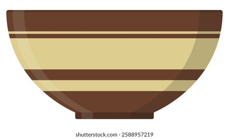 Soup bowl flat vector icon isolated on white background.