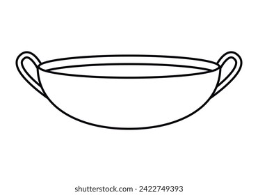 Soup bowl or bowl icon.