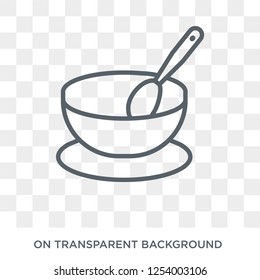 soup bowl icon. soup bowl design concept from Kitchen collection. Simple element vector illustration on transparent background.
