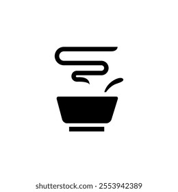 soup bowl icon design template