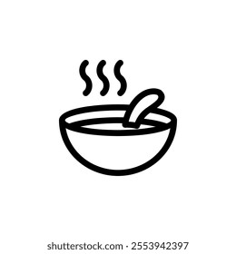 soup bowl icon design template