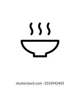 soup bowl icon design template