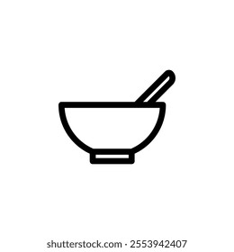 soup bowl icon design template