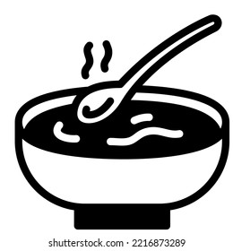 soup in bowl icon glyph