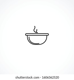soup bowl icon on white background. soup bowl icon on white background. soup bowl icon on white background. 