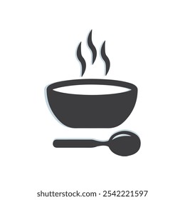 Soup Bowl icons Vector art.