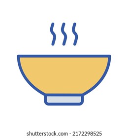 Soup Bowl Isolated Vector icon which can easily modify or edit

