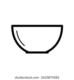 Soup bowl meal vector icon set. Bowl vector icon. Vector icon illustration of a bowl. Flat style bowl icon. 