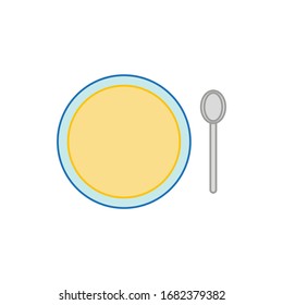 soup bowl on white background