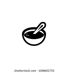 Soup Bowl With Spoon Icon