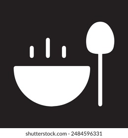 Soup bowl with spoon icon.