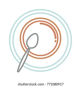 soup bowl and spoon icon