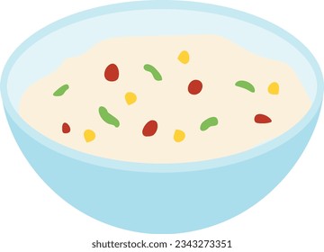 Soup in bowl Vector image or clip art