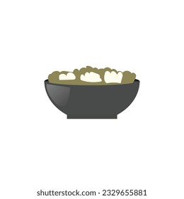 soup bowl vector type icon