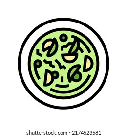 soup cabbage color icon vector. soup cabbage sign. isolated symbol illustration