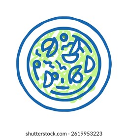 soup cabbage doodle icon sketch vector. soup cabbage sign. isolated symbol illustration