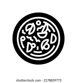 soup cabbage glyph icon vector. soup cabbage sign. isolated symbol illustration