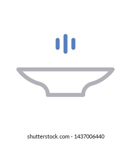 soup color line vector icon
