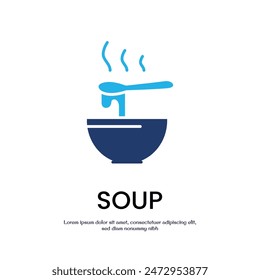 soup colored icon vector design good for web or mobile app