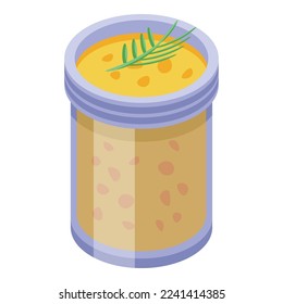 Soup cuisine icon isometric vector. Australia food. Travel fruit