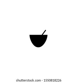 Soup cup icon. Food restaurant logo design element