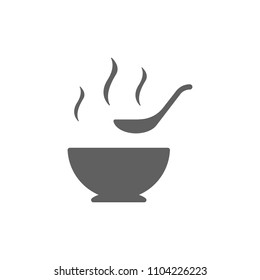 Soup cup icon vector in trendy flat style isolated on white background