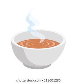 soup dish isolated icon