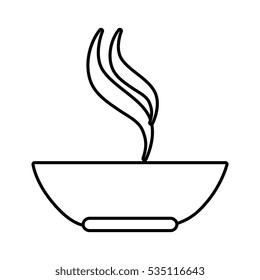 soup dish isolated icon
