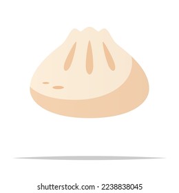 Soup dumpling vector isolated illustration