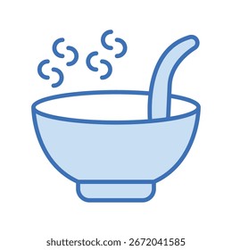 Ícone de linha duotônica sopa , vetor, pixel perfect, arquivo ilustrador 