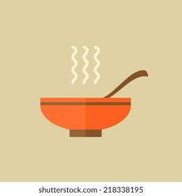 Soup. Food Flat Icon