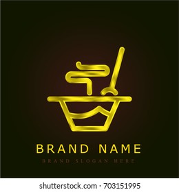 Soup golden metallic logo