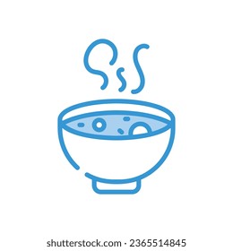 Soup Icon autumn vector stock illustration.