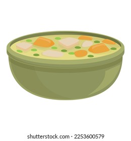 Soup icon cartoon vector. Dish food. Asian menu