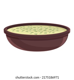 Soup icon cartoon vector. Moroccan food. Menu sauce