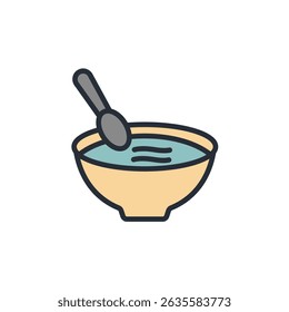 soup icon collection .design style with background