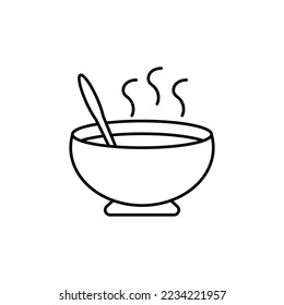 Soup icon design template clipart illustration