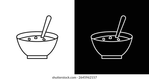 Soup icon Flat style logo vector. perfect for UI designs