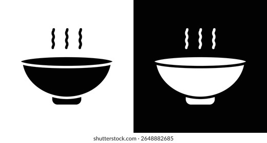 Soup icon of a flat style vector