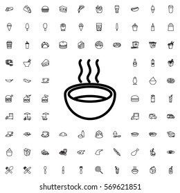 soup icon illustration isolated vector sign symbol