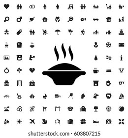 Soup icon illustration isolated vector sign symbol. family icons vector set.