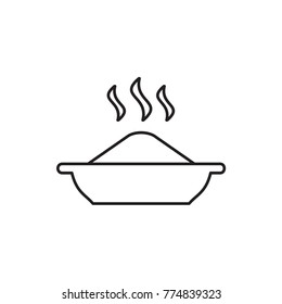 soup icon illustration isolated vector sign symbol