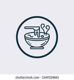 soup icon isolated on white background from take away collection. soup icon trendy and modern soup symbol for logo, web, app