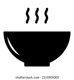 Soup icon isolated on white background