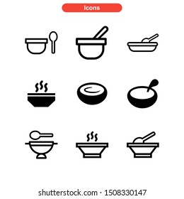 soup icon isolated sign symbol vector illustration - Collection of high quality black style vector icons
