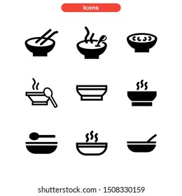 soup icon isolated sign symbol vector illustration - Collection of high quality black style vector icons
