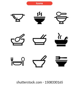 soup icon isolated sign symbol vector illustration - Collection of high quality black style vector icons
