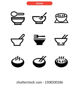 soup icon isolated sign symbol vector illustration - Collection of high quality black style vector icons
