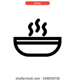 soup icon isolated sign symbol vector illustration - high quality black style vector icons

